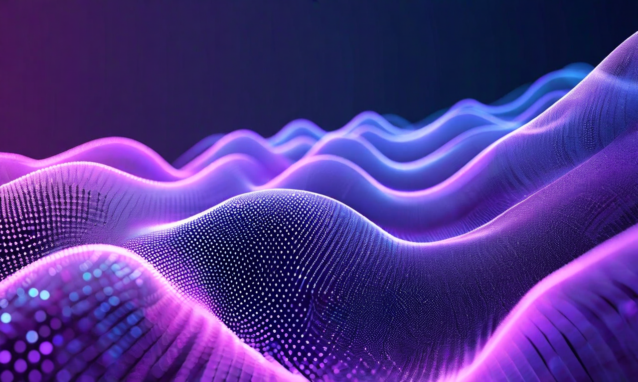 正規化フロー(Normalizing Flows)の段階的な変換プロセスを示す抽象的な可視化。左側の複雑な非ガウス分布を持つデータポイントの集合が、複数の可逆変換層を通じて段階的に変形され、右側のシンプルなガウス分布へと流れていく様子を表現。各変換段階は曲線メッシュまたはワーピング効果として視覚化され、データポイントが滑らかに再構成される過程を示す。