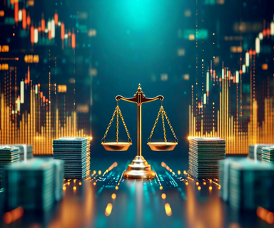 Business illustration depicting a balance between investment capital and employee equity shares, with shares remaining unmoved, symbolizing employees' decision to hold their Anthropic stock despite investor demand