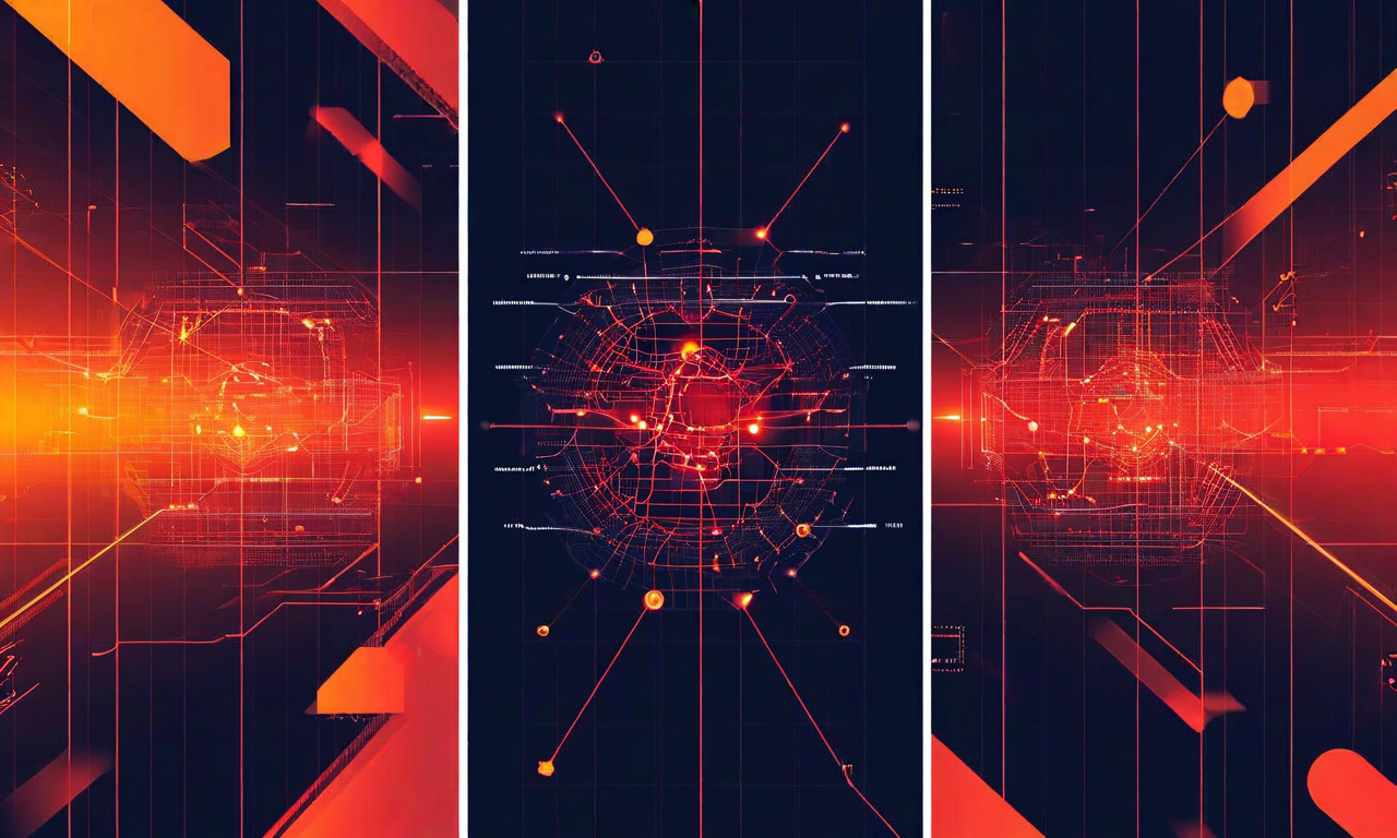 緊急時対応シナリオの3段階的エスカレーションを示す抽象的な視覚化。左から右へ進むにつれて、停戦崩壊(破断した鎖と分岐する経路)、検証システムの機能不全(切断されたモニタリングノードと失敗したチェックポイント)、紛争再発(増加する緊張指標と警告信号)を表現。色は琥珀色から赤へのグラデーションで重大度の増加を示す。