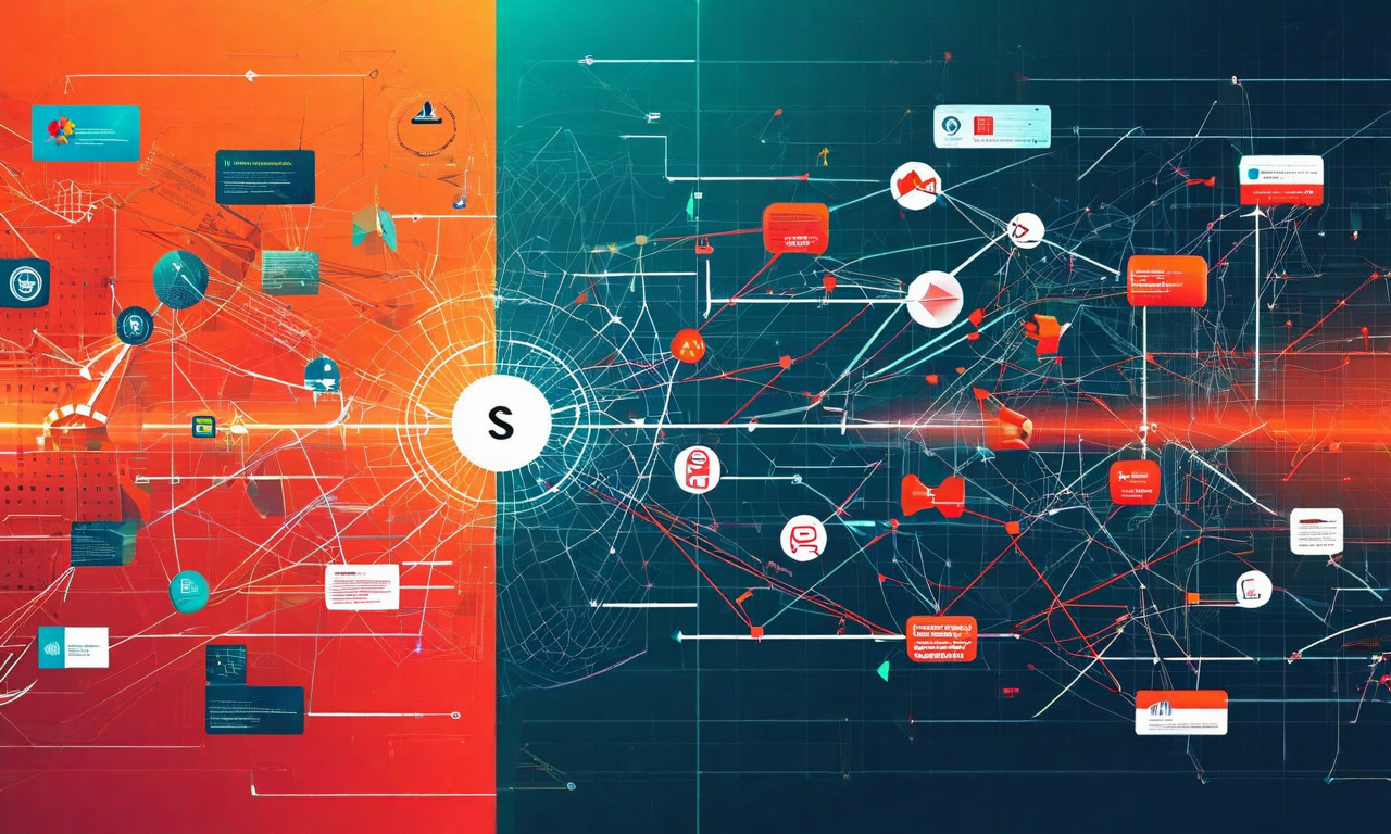 自民党の予想される対抗戦略シナリオと連合の対抗措置を示す戦略的対立の可視化。左側は分断工作、候補者スカウト、メディア戦略などの攻撃的戦術をネットワークノードと矢印で表現。右側は統一された連合の防御戦略、対抗メッセージング、協調行動計画を表示。中央に両者の衝突ポイントを示す。攻撃的な動きは赤・オレンジ色、防御的な対応は青・緑色で区別。