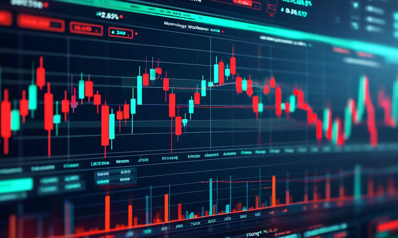 リアルタイムダッシュボードで複数の市場シグナルを同時監視する様子を表現した画像。朝の弱さを示す下降トレンド、昼間の加速を示す上昇モメンタム、夕方の反転を示すターニングポイントが、相互接続されたデータストリームと共に表示されている。高速な意思決定プロセスと市場パターン認識の即座の実行を視覚化している。