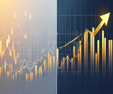 Split composition showing a declining valuation graph on the left contrasted with an ascending golden growth arrow on the right, representing the difference between peak valuation decline and early investor returns in venture capital