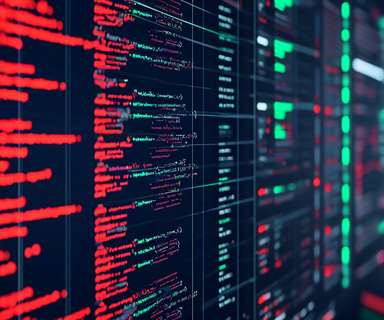 Split-screen visualization showing chaotic text logs and error messages on the left transforming through an algorithmic filter into organized, structured data patterns on the right, illustrating string data outlier detection