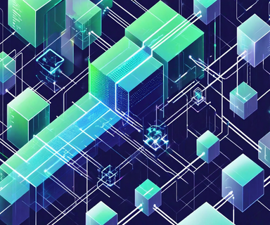 Isometric illustration showing disconnected technology system blocks on the left transforming into an integrated unified platform on the right, connected by a central integration layer with flowing data streams and AI neural network patterns