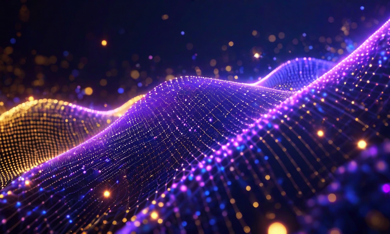 推論チェーンの各段階における制約充足プロセスの抽象的な可視化。4つの制約条件（和声的制約、対位法的制約、リズム的制約、様式的制約）が段階的に適用され、相互に接続されたノードと収束する漏斗図を通じて、最終的な作曲的決定へと収束していく過程を示している。青から紫、金色へのグラデーション色彩と発光するラインで表現されている。