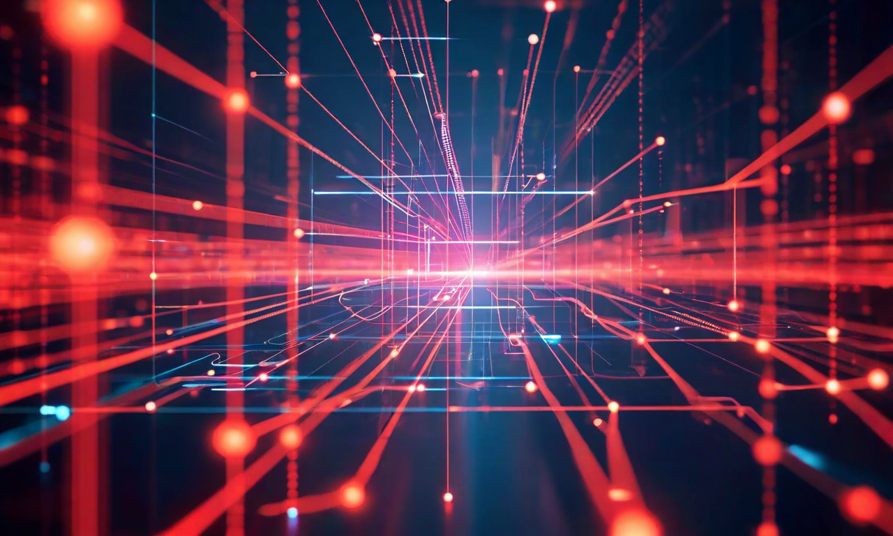 ベンダーロックイン現象の段階的な深化を示す図。左から右へ、またはトップダウンで、スタートアップが米国プラットフォームを選択する初期段階から始まり、段階的に統合が深まり、依存が増加し、最終的に選択肢が制限される状態へと進む過程を視覚化。成熟度、低コスト、スケール、エコシステム統合といった要因が、相互接続されたシステムノードとして表現され、段階を追うごとに接続が複雑化・密集化していく様子を表現。