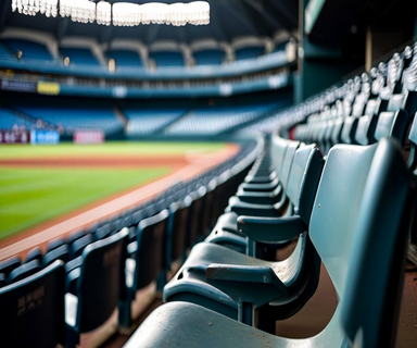Empty baseball dugout and stadium interior with dramatic lighting, symbolizing leadership accountability and institutional crisis in professional sports