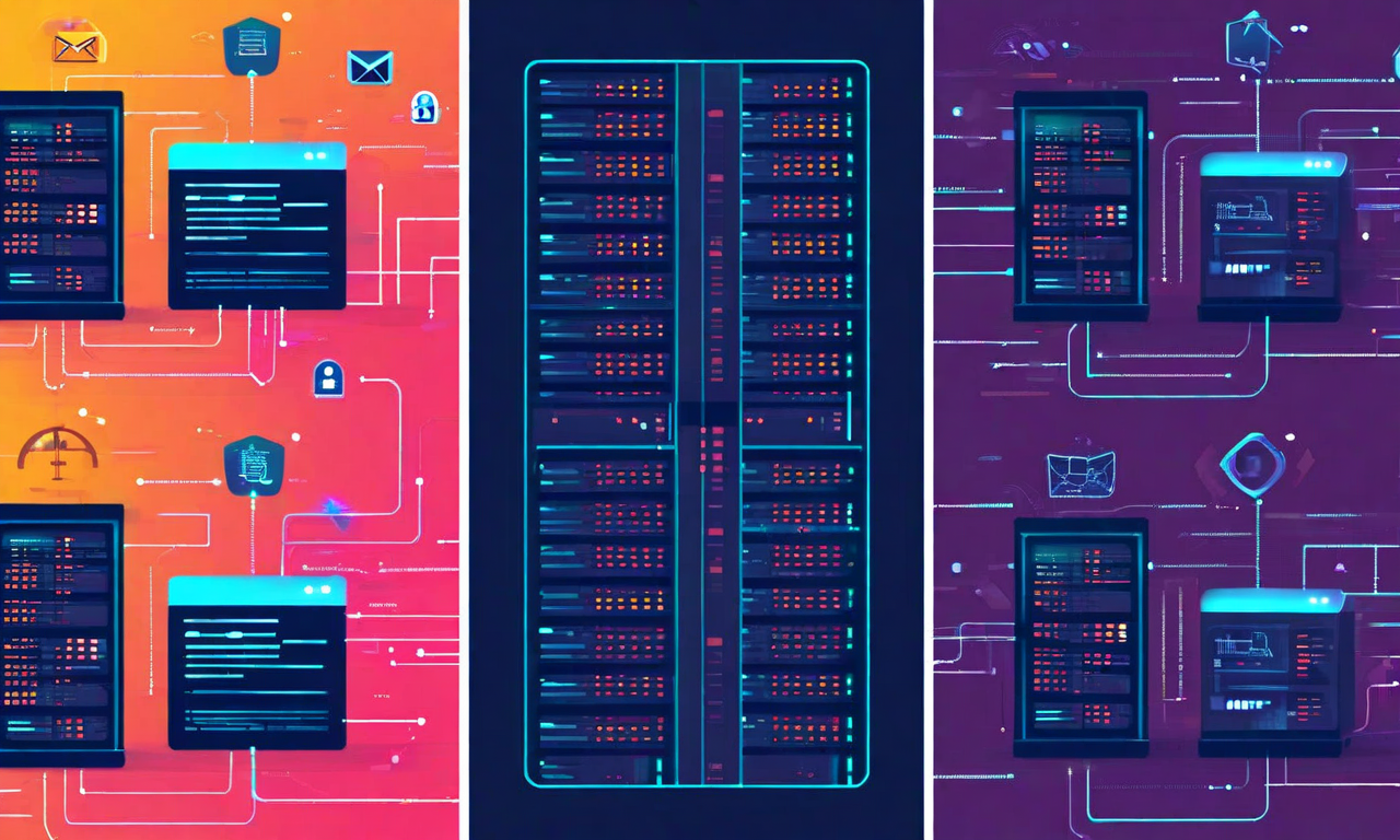 Gmailのスパムフィルタリング誤分類を招く4つのシナリオの並列図解。左から順に、新しいIPアドレスからの送信(警告インジケータ付き)、メールホスティング移行(サーバー間の接続問題)、送信者アドレスの変更(アイデンティティ不一致)、なりすまし攻撃(セキュリティ侵害表示)を視覚化。各シナリオは異なる色とアイコンで区別され、問題発生メカニズムが表現されている。