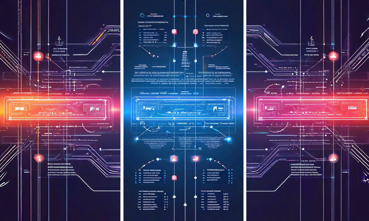 エンタープライズAI実装の3つのパターンを示すビジュアル。左から順に、段階的展開（段階的な進行フロー）、並行運用（レガシーシステムと新システムの同時稼働）、段階的置き換え（段階的なシステム移行）を表現。各パターンは異なる色でコード化され、矢印とノードで相互接続を示し、柔軟なアーキテクチャアプローチの多様性を表現している。