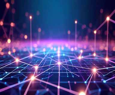 Technical visualization of a neural network architecture showing locality-aware attention patterns with dense local connections in the foreground and a separate organized knowledge memory structure in the background, rendered in blue and purple tones with glowing cyan accents
