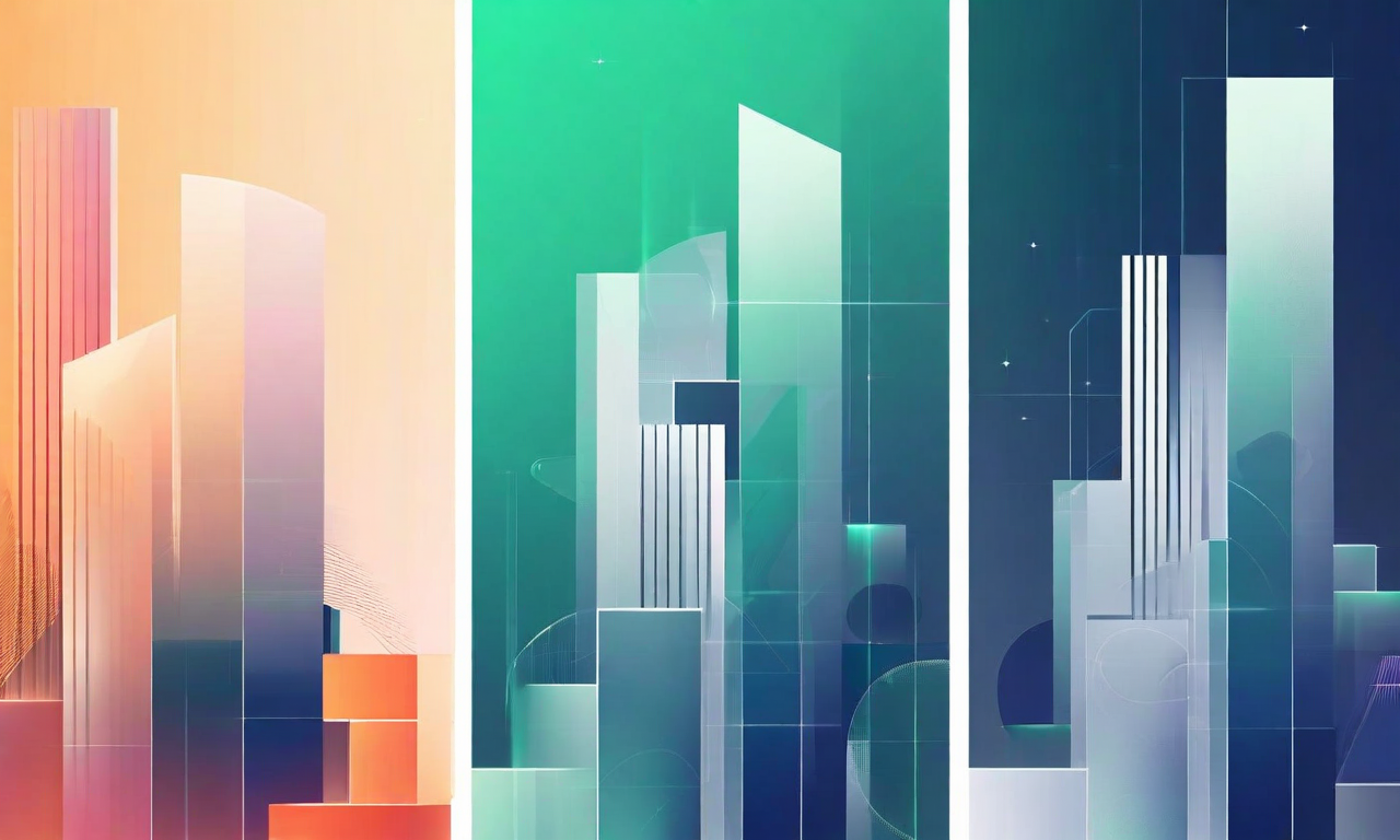 法的強制力の段階的適用を表現する3段階の進行図。左から右へ、曖昧性(ぼやけた形状)から明確化(構造化された要素)を経て、法的拘束力(堅牢なフレームワーク)への段階的な移行を視覚化。各段階は色と形状の進化で表現されている。