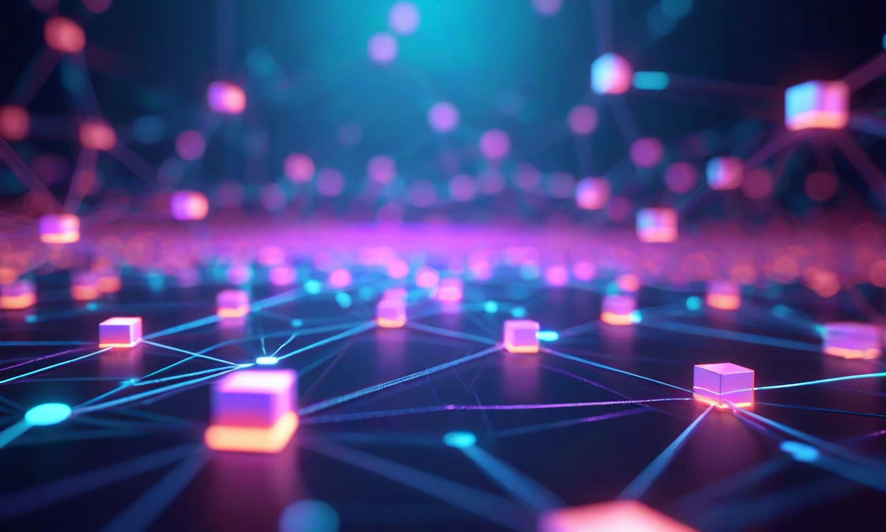 Abstract visualization of a masked sequence model showing discrete tokens with some masked out, connected by neural network pathways, with a partially visible dependency graph structure in the background representing hidden variable relationships