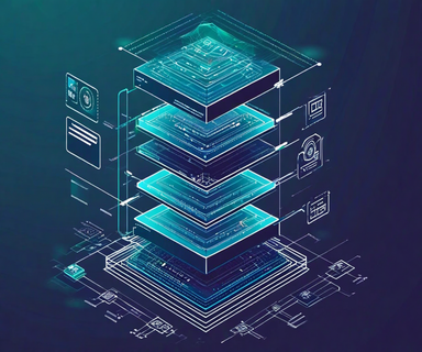 Technical diagram illustrating a three-tier data architecture showing the transformation from complex transactional databases at the bottom, through an organized semantic layer in the middle, to efficient AI agent access at the top, with visual emphasis on data flow optimization and token efficiency
