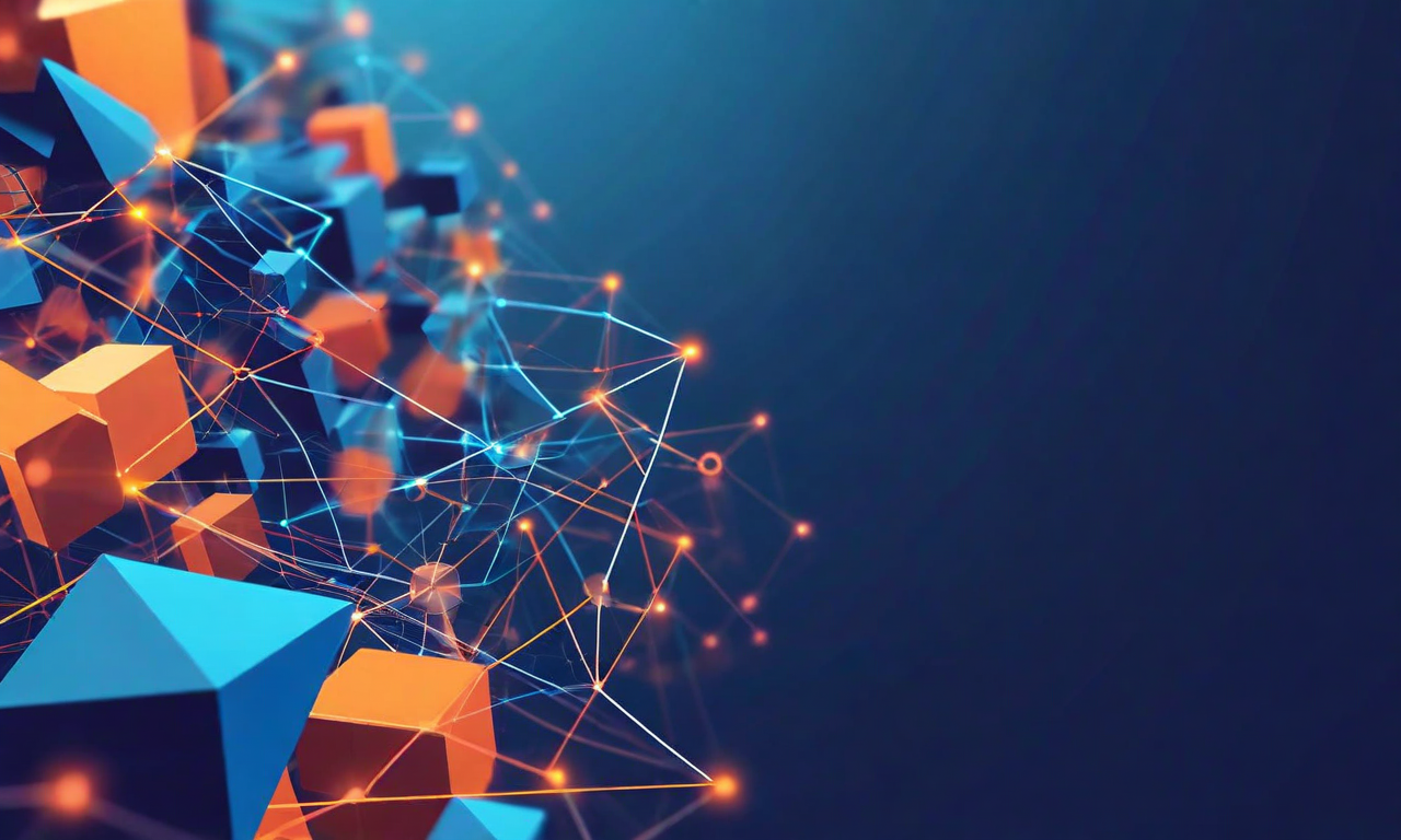 商品構造の法的最適化を表現した抽象的なビジュアライゼーション。複雑に絡み合った構造が整理され、投資契約性の排除、顧客関係の再定義、リスク配分の変更が幾何学的な形状と流動的なラインで示されている。左側の複雑な構造が右側の洗練された最適化された構造へと変換される過程を表現。