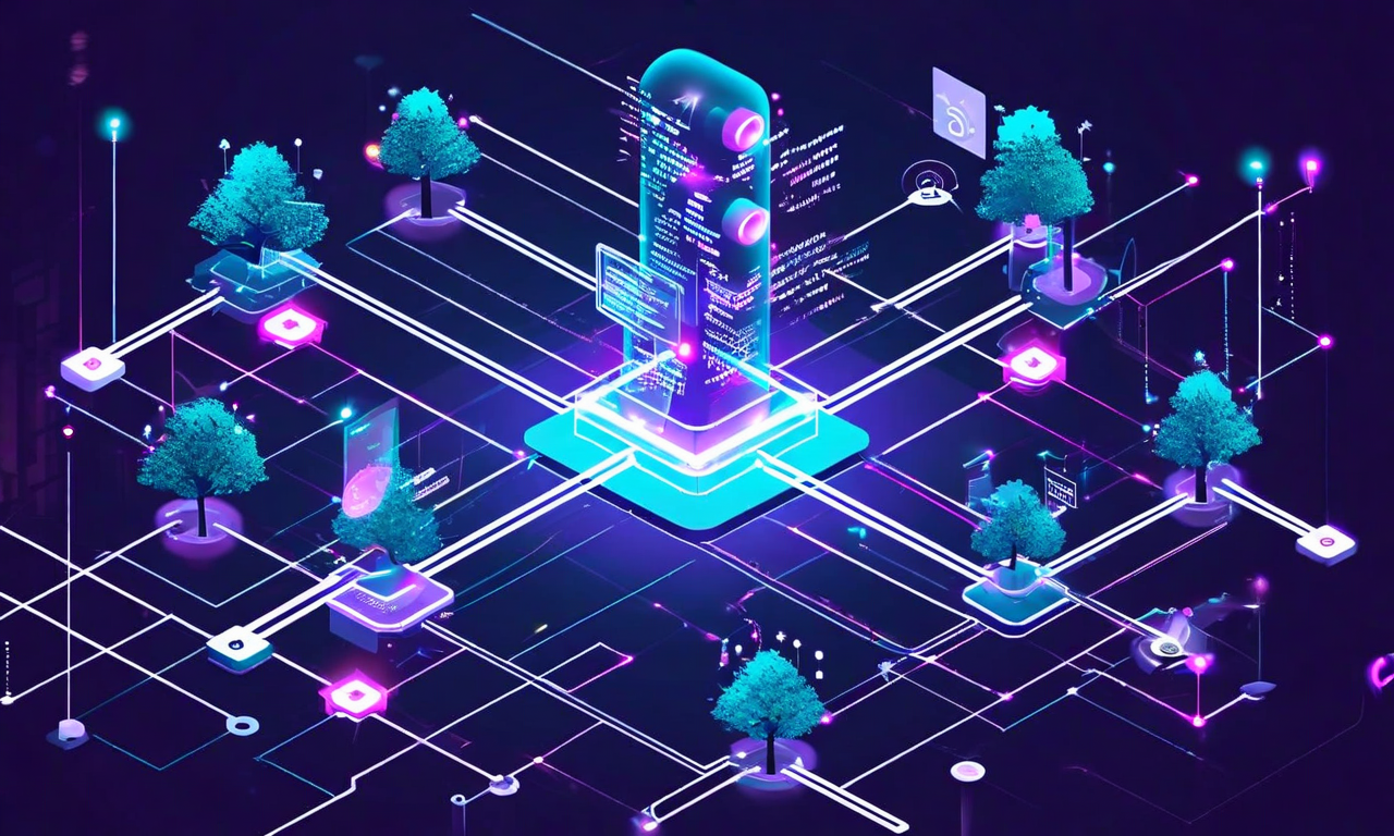 Isometric illustration of multiple AI agents connected to a central glowing knowledge graph network, representing collaborative AI coding with persistent shared reasoning