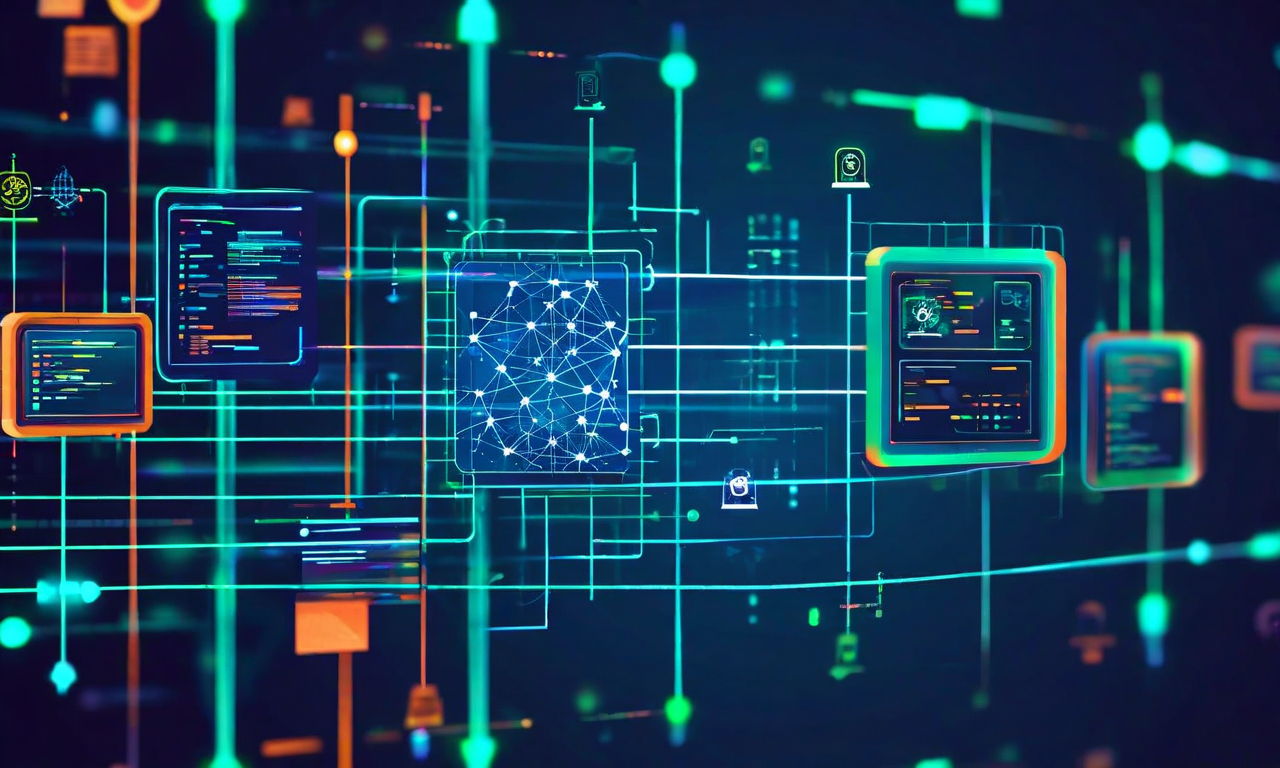 空間データ検証パイプラインの概念図。左側のGeoJSON、Shapefile、CSVの3つの入力形式から、中央の座標検証、トポロジー検査、属性検証の3つの検証ステージを経由して、右側のクリーンなデータセット出力に至るまでの流れを示す。各ステージは発光するノードと接続線で表現され、データ変換プロセスを視覚化している。