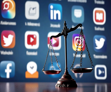 A professional composition showing legal scales with smartphone silhouettes in the background, representing the settlement of social media litigation between tech companies and school districts