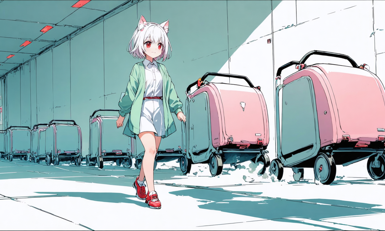 先頭に指揮者のいない作業員の列が、それぞれ違う速さで荷車を引いて、列がぐにゃぐにゃに乱れている様子のイラスト。