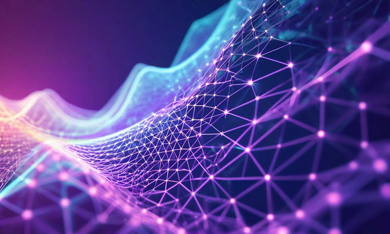 Abstract visualization showing the transformation from smooth softmax attention curves into sharp geometric tropical algebra structures, representing the mathematical convergence of transformer neural networks under high-confidence conditions