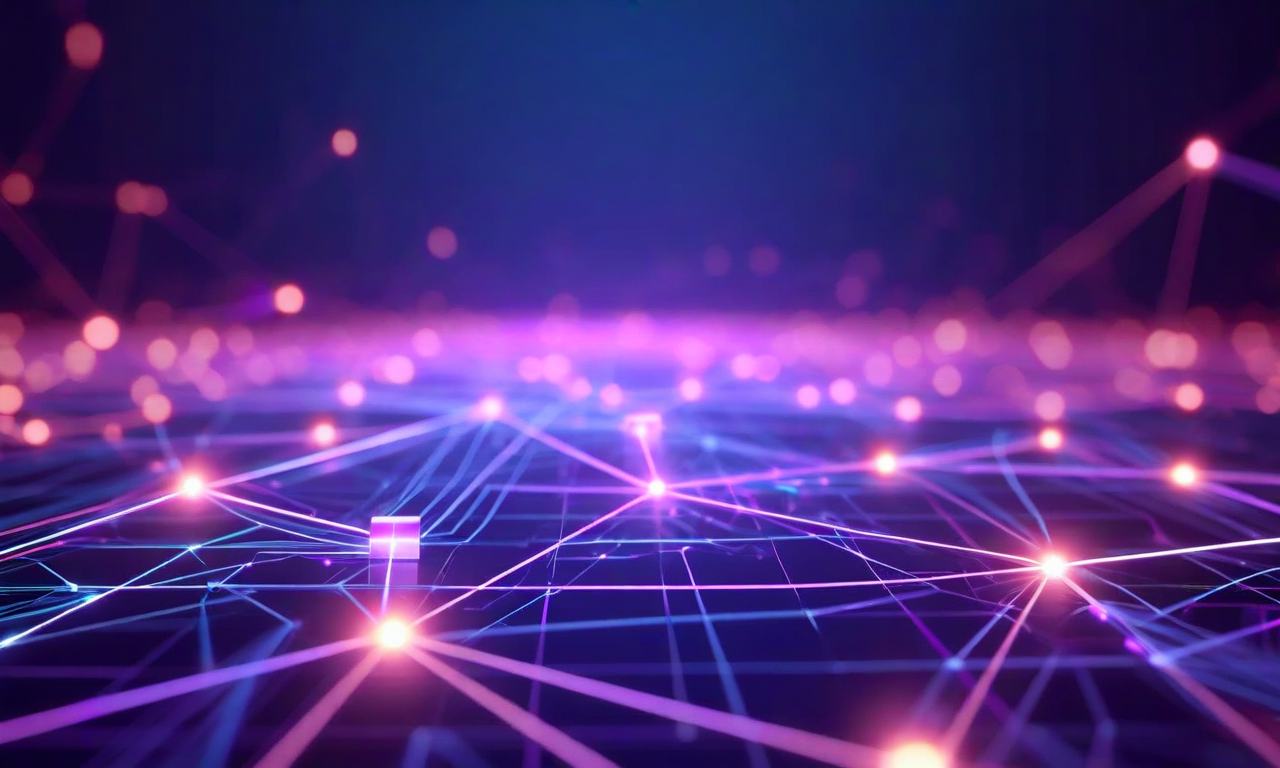A technical visualization of a temporal graph network showing interconnected nodes with glowing edges in the foreground and translucent layered memory blocks in the background, with light trails flowing backward through time to represent memory backtracking in machine learning systems