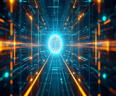 Conceptual illustration of an AI system at the center with selective access pathways leading to different partners, representing tiered access control and trusted partner frameworks in AI technology distribution