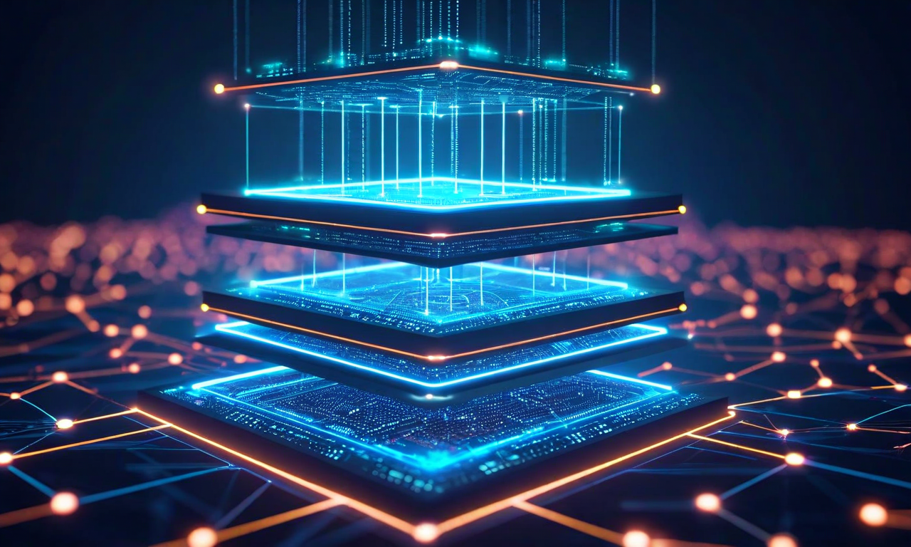 エッジノード、リージョナルハブ、グローバルコントロールプレーンの3層から構成される分散アーキテクチャの技術図。上層の中央制御プレーン、中層の複数のリージョナルハブノード、下層に分散されたエッジノードが階層的に配置されており、層間のデータフロー、レイテンシ特性、スケーリング制約が視覚化されている。