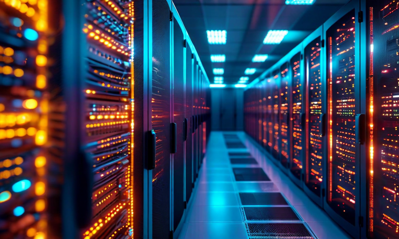 Split visualization comparing past capacity-driven telecom infrastructure with empty facilities on the left, transitioning to modern demand-driven digital infrastructure with highly utilized, illuminated data centers and active fiber networks on the right