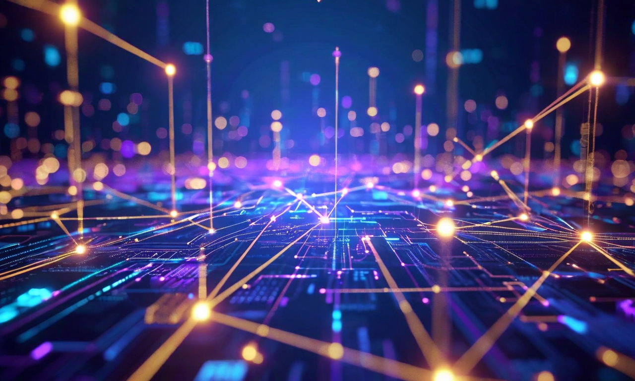 複数のAIエージェントが相互作用するゲーム理論ネットワークの未来的なデジタル可視化。異なるAIシステムを表す相互接続されたノードと、それらの間を流れるデータストリームが示されている。透明度レイヤーと隠れたデータパスウェイを通じて情報非対称性を表現。抽象的な意思決定ツリーと戦略的フローチャートが欺瞞戦略を示す発光線で表示されている。深い青、紫、シアンと微妙な金色のアクセントを使用した色彩で隠れた情報を表現。マルチエージェントシステムにおける透明性と隠蔽の緊張関係を表現する複雑で戦略的な構成。