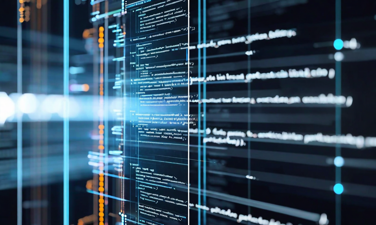 コード透明性と運用透明性のギャップを表現した分割画面。左側は透明で明るく照らされたソースコードとドキュメント、右側は本番環境パラメータ・重み付けベクトル・A/Bテスト設定が曇りガラスや暗いオーバーレイで隠された領域を示す。対照的な照明がこの非対称性を強調している。